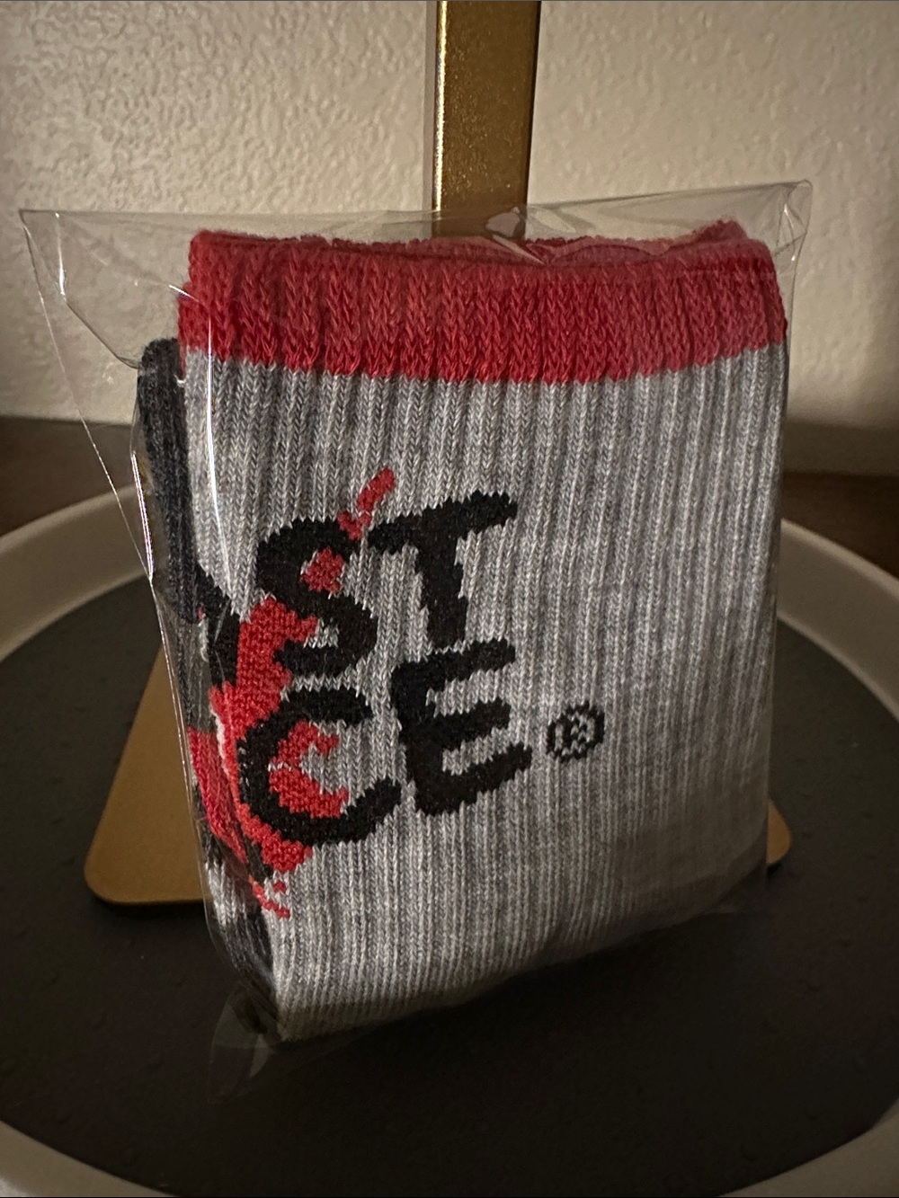 Ghost Face Print with knife crew socks